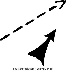 stylized arrows of various shapes and sizes for decoration and decoration, infographics, vector