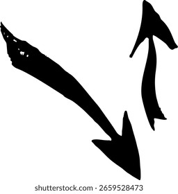 Flechas estilizadas de varias Formas y tamaños para decoración y decoración, infografías, Vector