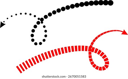 Flechas estilizadas de varias Formas y tamaños para decoración y decoración, infografías, Vector