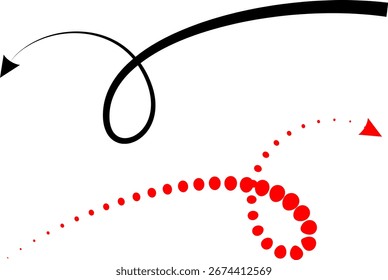 Flechas estilizadas de varias Formas y tamaños para decoración y decoración, infografías, Vector