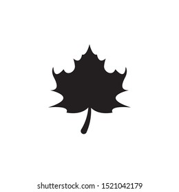 Stylized Autumn Maple Leaf Foliage logo icon