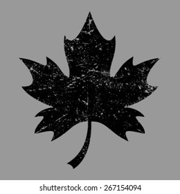 Stylized Autumn Maple Leaf Foliage logo icon
