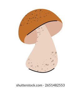 Cogumelo estilizado de outono. Aspen bolete cogumelo. 