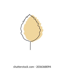 Stilvolles Herbstgelb. Abstrakte Vektorgrafik