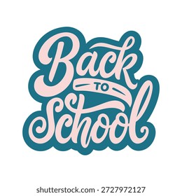 Eine stilisierte 'Back to School'-Textgrafik mit Silhouetteneffekt, ideal für Bildungsangebote und Back-to-School-Kampagnen.