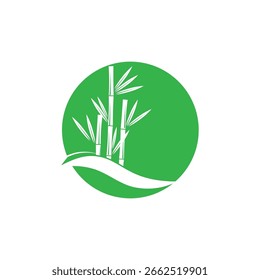 Stylized Bamboo logo simple and symbol design