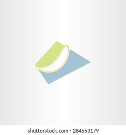 stylized banana vector icon design