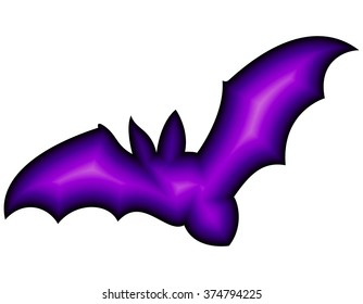 Stylized bat silhouette 