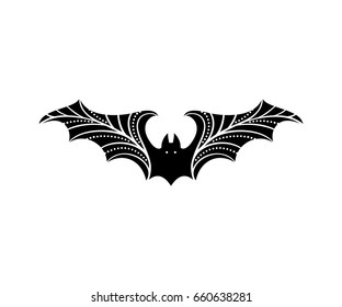 stylized bat silhouette