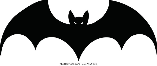  stylized bat silhouette. The design features a bat with extended wings