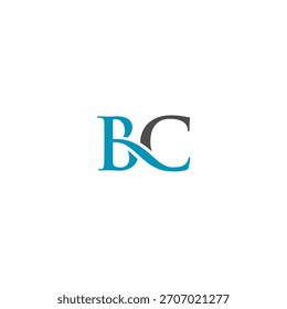 Stylized BC Monogram Logo with Modern Typography