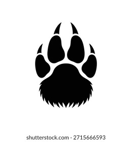 Marcas estilizadas de garra de urso organizadas em uma ilustração de forma de logotipo moderna única.