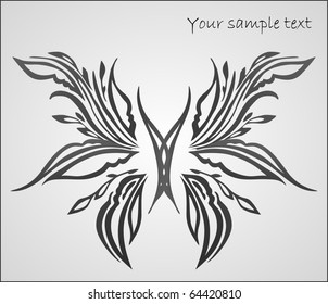 Stylized beautiful butterfly