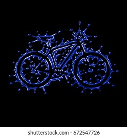 Stylized bicycle