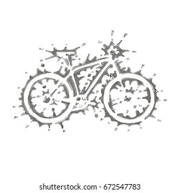 Stylized bicycle