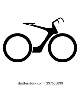stylized bicycle, vector illustration
