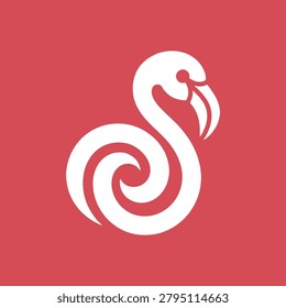 Stylized bird graphic perfect for luxury tropical resorts, high-end travel agencies, and beauty brands with a graceful flair.
