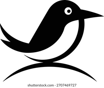 Stylized Bird Icon - Nature, Abstract and Logo Design Element