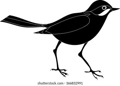 Stylized Black Bird