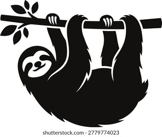 A stylized black silhouette