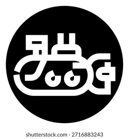 Stylized black and white monogram forming the letters g and e inside a round circle, representing a brand identity, corporate symbol, or design element