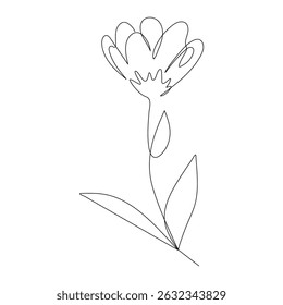 Stylized bloom with dramatic petal curves and open form. Great for tattoo reference, floral icons, or fine line sketches.