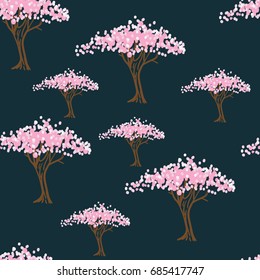 夜桜 のイラスト素材 画像 ベクター画像 Shutterstock