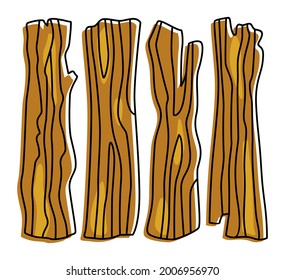 Stilisierte Platten verschiedener Formen. Flache Vektorgrafik einzeln auf weißem Hintergrund. Baumaterial.