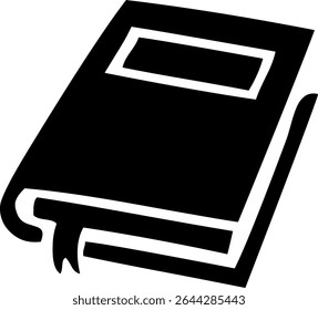 Ícone de livro estilizado com indicador representando conhecimento, leitura, guias ou documentação.