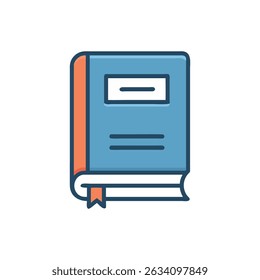 Stylized book illustration on White Background for educational designs
