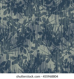 Stylized botanical pattern seamless background tile