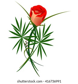 Stylized bouquet of roses.