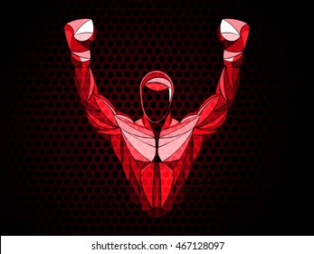 stylized boxing