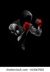 stylized boxing, Athlete vector, boxing gloves, boxing day, boxing fight