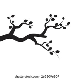 Stylized branch logo vector and symbol