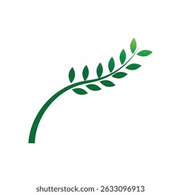 Stylized branch logo vector and symbol