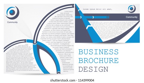 stylized brochure design