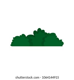 Stylized bush icon in a flat style. vector illustration