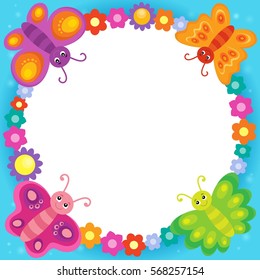 Stylized butterflies theme image 5 - eps10 vector illustration.