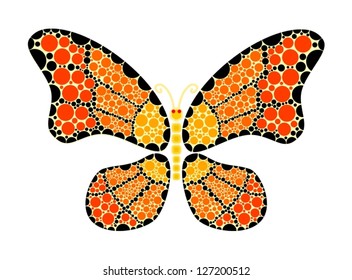Stylized butterfly.