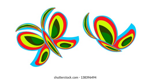stylized butterfly