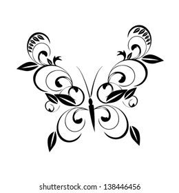 stylized butterfly