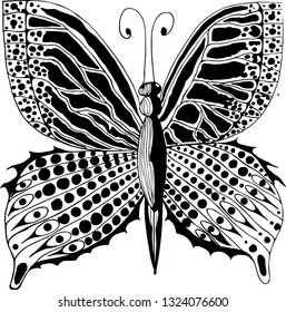 stylized butterfly squared