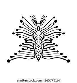 Stylized butterfly (vector)