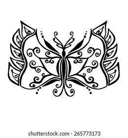 Stylized butterfly (vector)