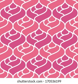 Stylized Cabbage Rose Buds Seamless Background Pattern