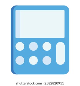 Stylized calculator icon representing precision calculations, engineering formulas, and measurement accuracy.