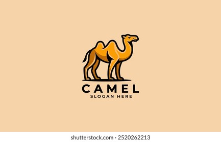 Stilisiertes Camel-Logo-Design im minimalistischen Stil.