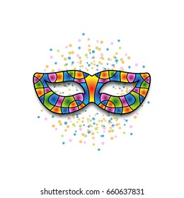 stylized carnival mask