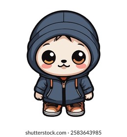 stylized cartoon illustration, good for stickers, t-shirts etc